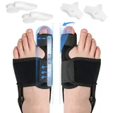 Hallux Valgus Korrektur Set, 6PCS Hallux Valgus Schiene, Zehenspreizer Hallux Valgus Bandage,Bunion Corrector,Relieve Fuß Gelenke/Bunion Schmerzen für Männer und Frauen