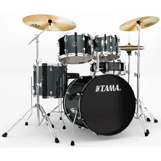 Tama RM50YH6-CCM Rhythm Mate Schlagzeug Set (5-teilig) mit 50,8 cm (20 Zoll) Bassdrum inkl. dreiteiligem Beckenset/6-teiliger Hardware charcoal mist