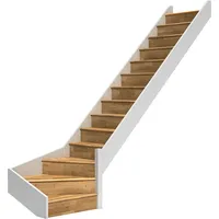 DOLLE Raumspartreppe Paris 1⁄4 gewendelt  Holz