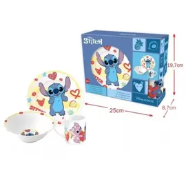 Disney Lilo und Stitch Aloha Porzellan-Essgeschirr im Geschenkkarton