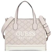 GUESS Kurzgriff Tasche Silvana 2 Compartment Tote stone multi