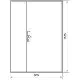 Hager Zählerschrank,universZ ZB33S