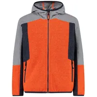 CMP KID Jacket FIX Hood arancio-b. blue (26CS) 164