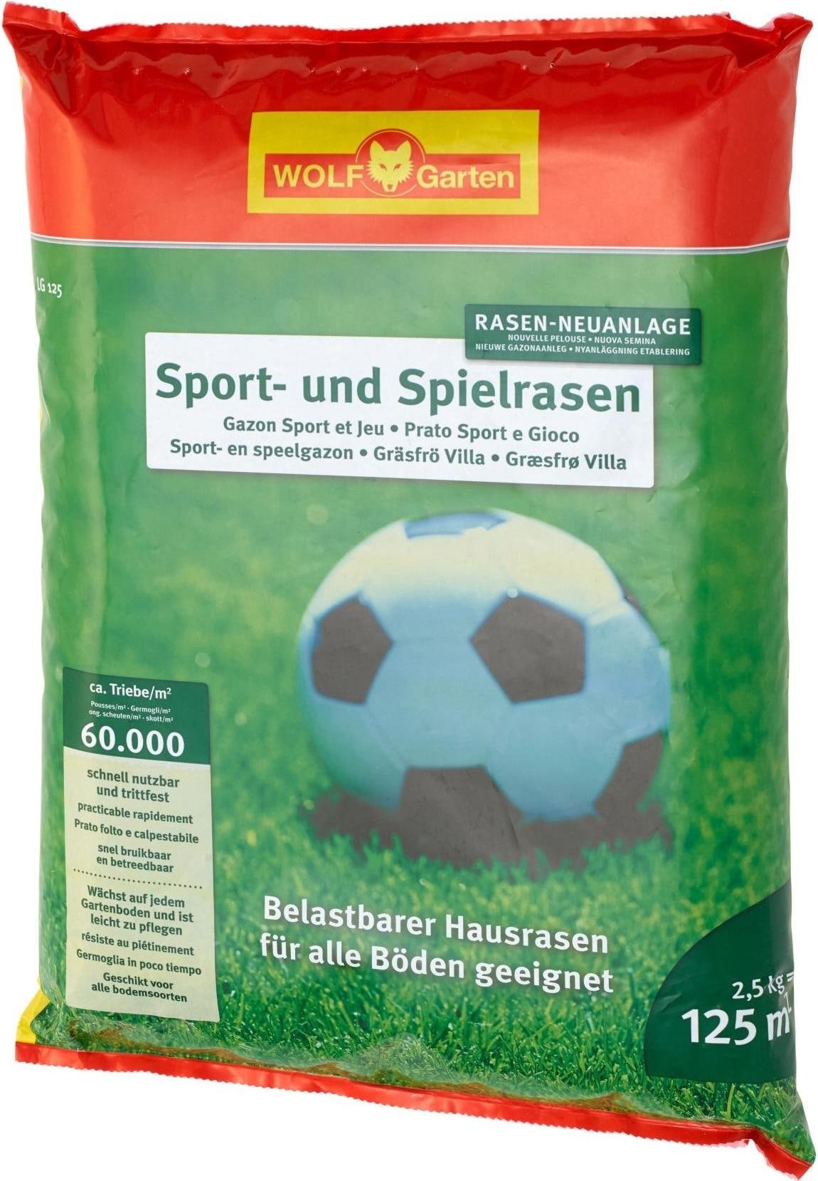 Wolf-Garten, Samen, Sport- und Spiel-Rasen (Rasensamen)