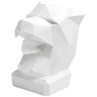 NEUSTEIN Panther Taschentuchbox Taschentuchspender Panther-Kopf weiß Design Figur Taschentuchhalter