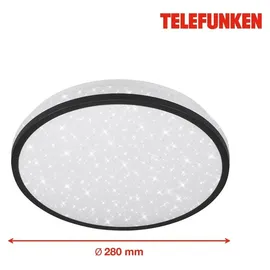 Telefunken Tepi 1 rund schwarz-weiß Ø 28 cm