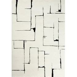 Webteppich Creme Creme ca. 120x170cm