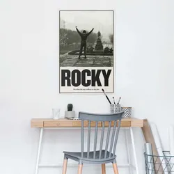 Poster REINDERS "Rocky - Rocky Balboa", schwarz (farbe bild(er): schwarz), B:61cm H:91,5cm T:0,1cm, Holzwerkstoff, Bilder