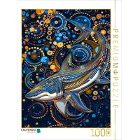 Calvendo Puzzle Hai im Stile der Aborigine-Kunst 1000 Teile