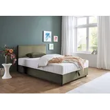 Atlantic Home Collection Bett "Corinna", grün, B:102cm H:97cm L:210cm, ATLANTIC HOME COLLECTION, Betten, Boxbett inkl. Stauraum, Cord, erhältlich in unterschiedlichen Breiten