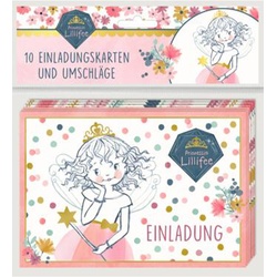 Einladungskarten - Prinzessin Lillifee (Glitter & Gold) - Einladung  Box