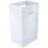 Omeble Lackiert Hochglanz Waschbeckenunterschrank - Badschrank 50 x 38 x 85 cm - Waschtischschrank - Waschbeckenschrank - Badzimmerschrank - Aufbewahrungsschrank Badezimmer - weiß