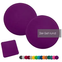 Heimtexland ® 2er Pack Sitzkissen Filz Stuhlkissen Bodenkissen Polster