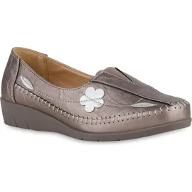 VAN HILL Damen Slip Ons in Rose Gold,