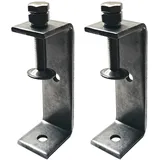 Ponezg 2 Stück C Klemme 65-95mm Einstellbar Kieferöffnungen Edelstahl C Zwingen Schraubzwingen Klein Schraubklemmen Metall Klemmschrauben Klemmhalterung Tischklemme M8 M10 Schraubzwinge C-Clamp Set