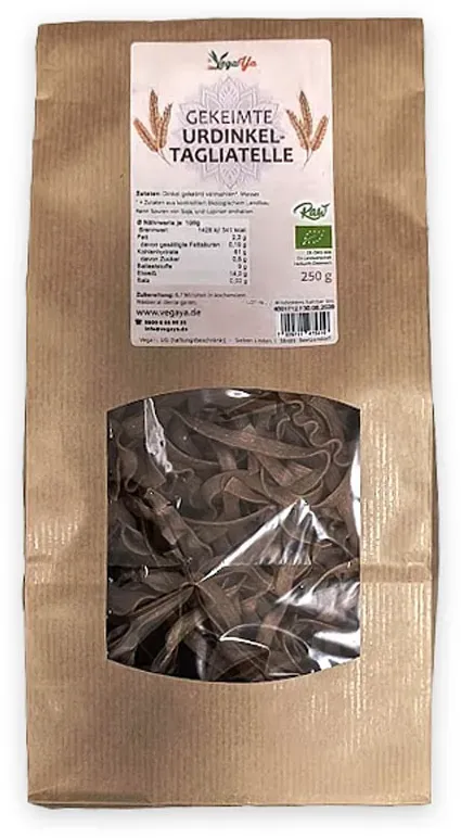 Gekeimte Urdinkel Tagliatelle - bio & roh aus Österreich (0.25kg)