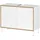 Germania Waschbeckenunterschrank 5000 Weiß/Eiche 80 cm x 60 cm x 34 cm