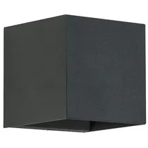 Brumberg LED-Wandanbauleuchte 230 V AC, 50 Hz, 10 W, 3.000 K, schwarz struktur, IP54,