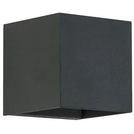 Brumberg LED-Wandanbauleuchte 230 V AC, 50 Hz, 10 W, 3.000 K, schwarz struktur, IP54,