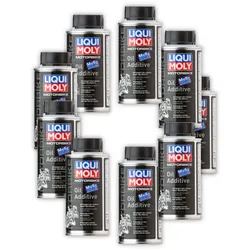 9x 125ml LIQUI MOLY 1580 Motorbike Oil Additive Motorradöl Motor Öl Additiv