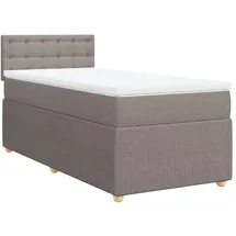 vidaXL Boxspringbett 180 x 200 cm Taupe