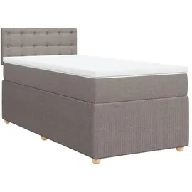 vidaXL Boxspringbett 180 x 200 cm Taupe