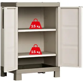 KETER Excellence Kunststoffschrank 65 x 45 x 97 cm Beige/Taupe