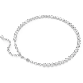 Swarovski Imber Tennis Halskette Weiß Kristall Silber