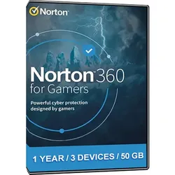 Antivirus Norton 360 for Gamers (1 Jahr / 3 Geräte / 50 GB)