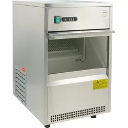 METRO Professional Eiswürfelmaschine GIM1026B, Edelstahl, 42 x 51.4 x 65.5 cm, 170 W, 26 kg / 24 h, hohle Kegelform, silber