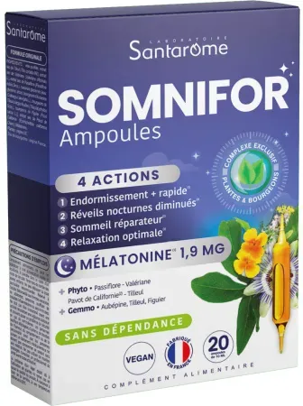 Santarome Somnifor 4 Aktionen Melatonin 1,9mg Ampullen 20x10ml