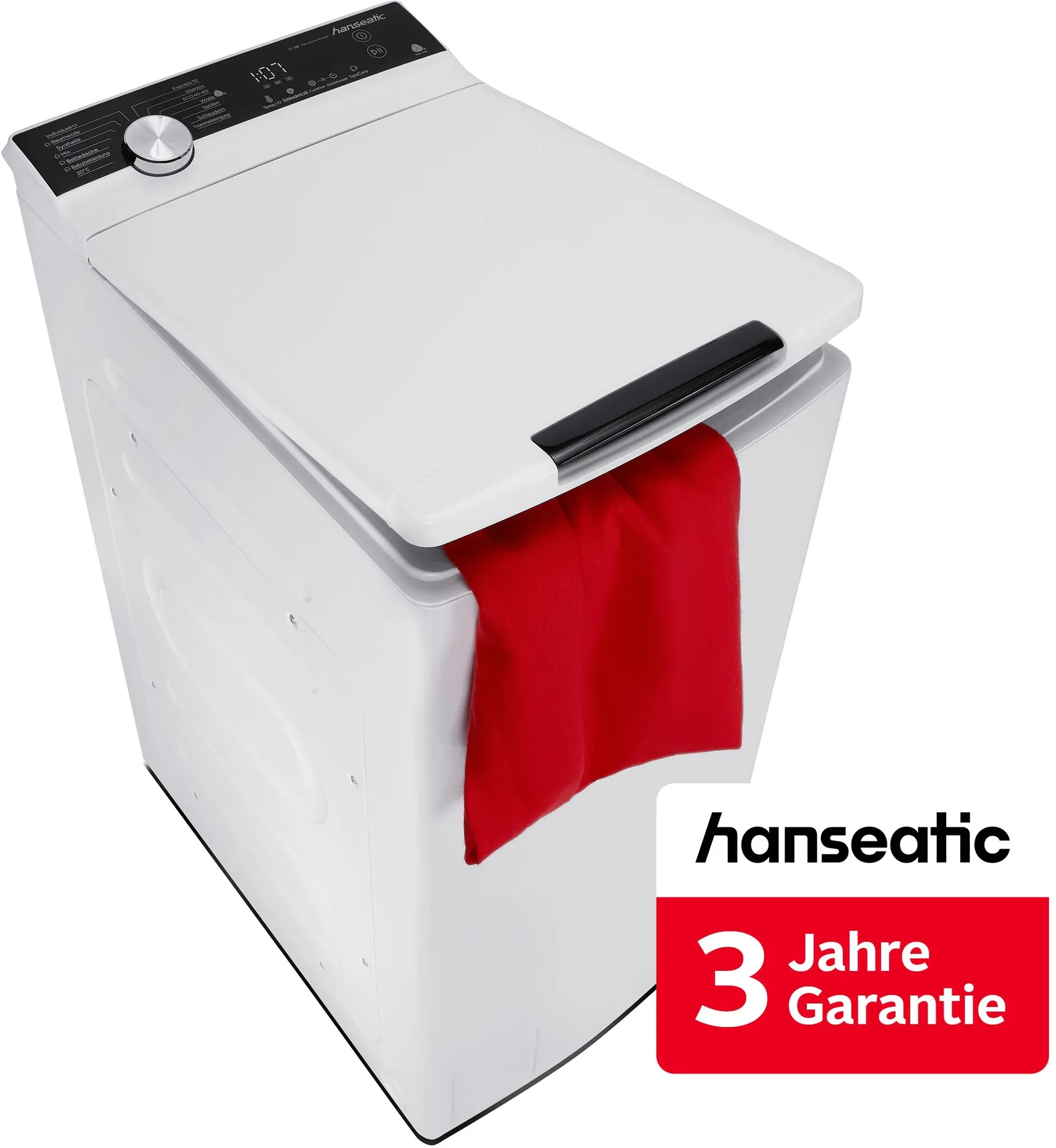 HANSEATIC Waschmaschine Toplader 