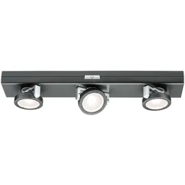 Paulmann LED Unterschrankleuchte Batterie Rotate inkl. Schalter 310x60mm 3x18lm 3000K dimmbar Anthrazit, Chrom matt