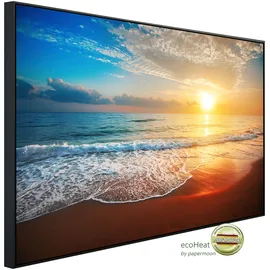 Papermoon Infrarotheizung Strand Sonnenuntergang«, Matt-Effekt - bunt