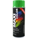 Maxi Color NEW QUALITY Sprühlack Lackspray Glanz 400ml Universelle spray Nitro-zellulose Farbe Sprühlack schnell trocknender Sprühfarbe (RAL 6018 Gelbgrün glänzend)