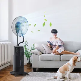 Homcom Standventilator 135 cm Schwarz