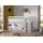 M&S Halbhochbett Pino 90 x 200 cm Kiefer massiv lackiert weiß