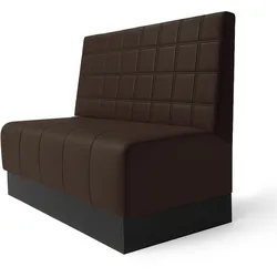 Fischer S | Gastrobank | B:H 180 x 100 cm | Braun | Blocks | Leder