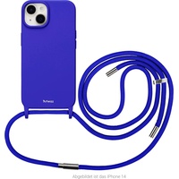 Artwizz HangOn Case Silicone + Charge iPhone 15), Smartphone Hülle, Blau