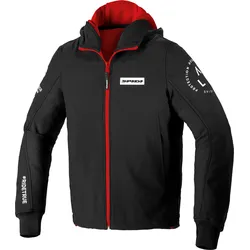 Spidi Armor Evo, Kapuzenjacke - Schwarz/Rot - 3XL