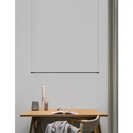 Nova Luce Elettra 1-flg. Ø 120 cm schwarz Aluminium