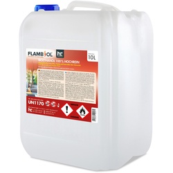 12 x 10 Liter FLAMBIOL® Bioethanol Hochrein 100 % saubere und geruchsfreie Verbrennung