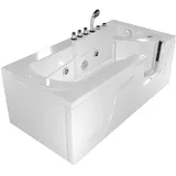 AcquaVapore Whirlpool Seniorenwanne mit Tür 150 x 75 cm (S17-TH-WP-L)