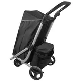 Cheffinger Einkaufswagen grau 48 L + 12 L Kühltasche