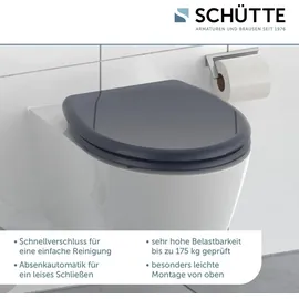 Schütte Duroplast WC-Sitz Anthrazit