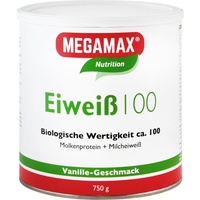 MEGAMAX Eiweiß 100 Vanille Pulver 750 g
