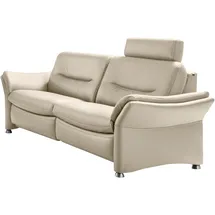 Hukla Couch Leder 3-Sitzer Beige