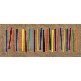 Wash+Dry Fußmatte, Mixed Stripes 80x200 cm, innen und außen, waschbar, Mehrfarbig