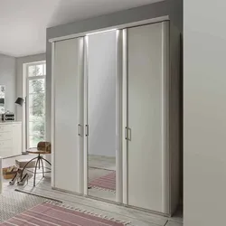 Schlafzimmerschrank in Weiß Beleuchtung