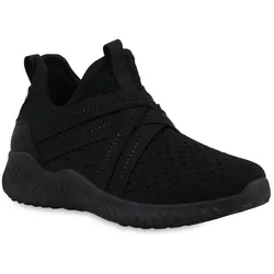 Damen Slip Ons in Schwarz